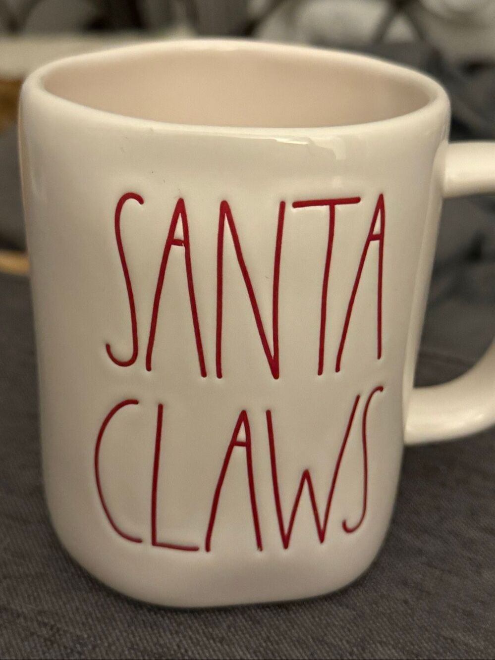 Rae Dunn Santa Claws Coffee Mug